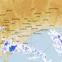Live Bairnsdale Weather Radar - 128km - Rain Rate