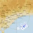 Live Bairnsdale Weather Radar - 128km - Rain Rate
