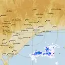 Live Bairnsdale Weather Radar - 128km - Rain Rate