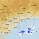 Live Bairnsdale Weather Radar - 128km - Rain Rate