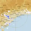 Live Bairnsdale Weather Radar - 128km - Rain Rate