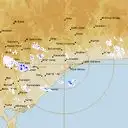Live Bairnsdale Weather Radar - 128km - Rain Rate