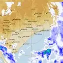 Live Bairnsdale Weather Radar - 128km - Rain Rate