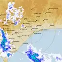 Live Bairnsdale Weather Radar - 128km - Rain Rate