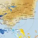 Live Bairnsdale Weather Radar - 128km - Doppler Wind