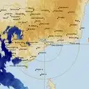 Live Bairnsdale Weather Radar - 128km - Doppler Wind