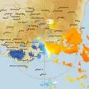 Live Bairnsdale Weather Radar - 128km - Doppler Wind