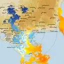 Live Bairnsdale Weather Radar - 128km - Doppler Wind