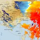 Live Bairnsdale Weather Radar - 128km - Doppler Wind