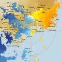 Live Bairnsdale Weather Radar - 128km - Doppler Wind