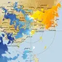 Live Bairnsdale Weather Radar - 128km - Doppler Wind