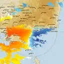 Live Bairnsdale Weather Radar - 128km - Doppler Wind