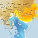 Live Bairnsdale Weather Radar - 128km - Doppler Wind