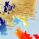 Live Bairnsdale Weather Radar - 128km - Doppler Wind
