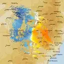 Live Namoi Weather Radar - 128km - Doppler Wind