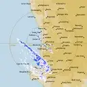 Live Perth Weather Radar - 256km - Rain Rate