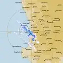 Live Perth Weather Radar - 256km - Rain Rate