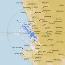 Live Perth Weather Radar - 256km - Rain Rate