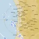 Live Perth Weather Radar - 128km - Rain Rate