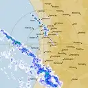 Live Perth Weather Radar - 128km - Rain Rate