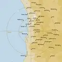 Live Perth Weather Radar - 128km - Rain Rate