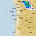 Live Perth Weather Radar - 128km - Rain Rate