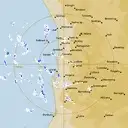 Live Perth Weather Radar - 128km - Rain Rate