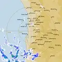 Live Perth Weather Radar - 128km - Rain Rate