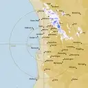 Live Perth Weather Radar - 128km - Rain Rate