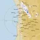 Live Perth Weather Radar - 128km - Rain Rate
