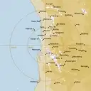Live Perth Weather Radar - 128km - Rain Rate