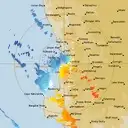 Live Perth Weather Radar - 128km - Doppler Wind