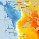 Live Perth Weather Radar - 128km - Doppler Wind