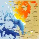 Live Perth Weather Radar - 128km - Doppler Wind