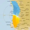 Live Perth Weather Radar - 128km - Doppler Wind