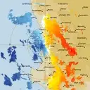 Live Perth Weather Radar - 128km - Doppler Wind