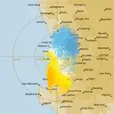Live Perth Weather Radar - 128km - Doppler Wind