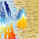 Live Perth Weather Radar - 128km - Doppler Wind