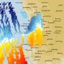 Live Perth Weather Radar - 128km - Doppler Wind