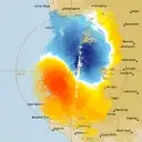 Live Perth Weather Radar - 128km - Doppler Wind