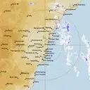 Live Sydney Weather Radar - 128km - Rain Rate