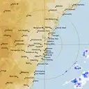 Live Sydney Weather Radar - 128km - Rain Rate
