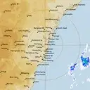 Live Sydney Weather Radar - 128km - Rain Rate