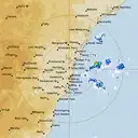 Live Sydney Weather Radar - 128km - Rain Rate