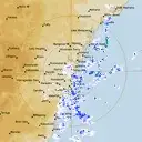 Live Sydney Weather Radar - 128km - Rain Rate
