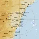 Live Sydney Weather Radar - 128km - Rain Rate
