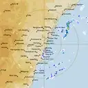 Live Sydney Weather Radar - 128km - Rain Rate
