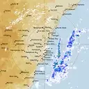Live Sydney Weather Radar - 128km - Rain Rate