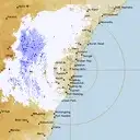 Live Sydney Weather Radar - 128km - Rain Rate