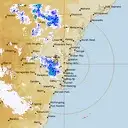 Live Sydney Weather Radar - 128km - Rain Rate